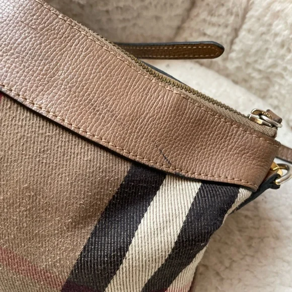 Burberry Tan and Red Crossbody Bag - Picture 5 of 12